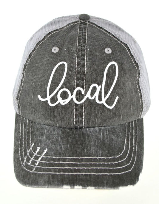Local Embroidered Trucker Hat- 6 colors