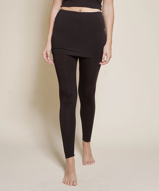 Bamboo Skirted Legging- 3 color choices