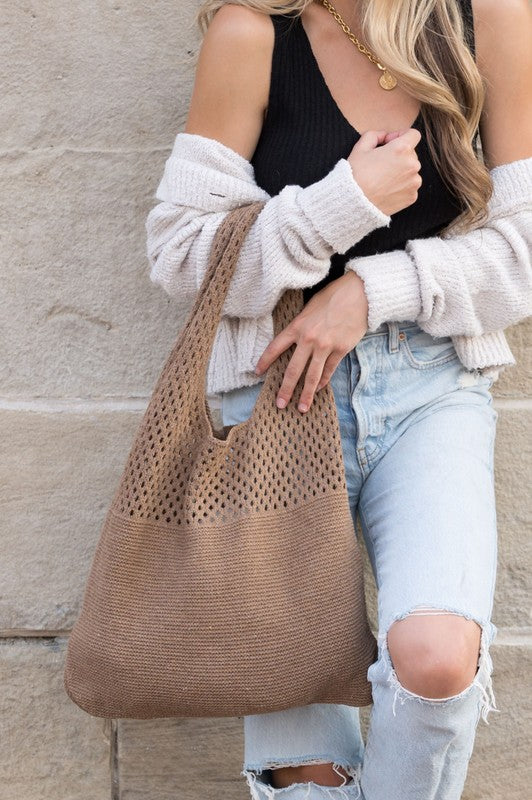 Soft Knit Hobo Bag - 6 color choices