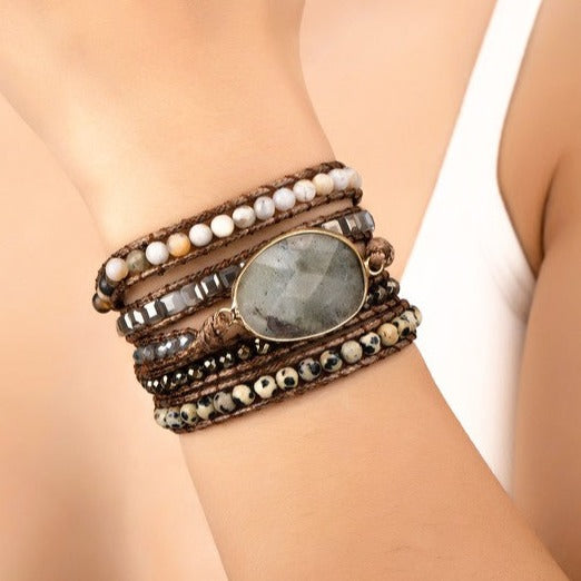 Natural Stonestone boho bracelet