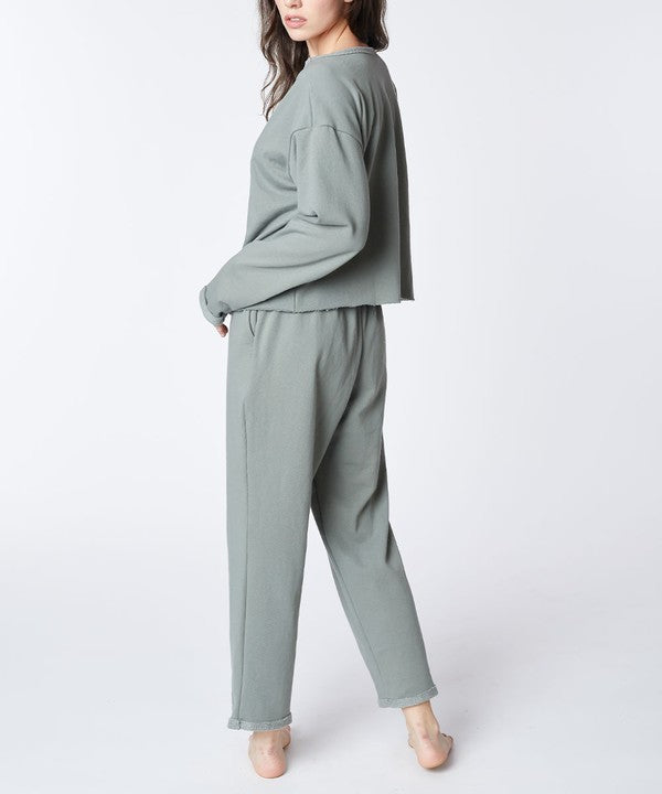 Recycled Cotton Jogger Set- 2 color choices