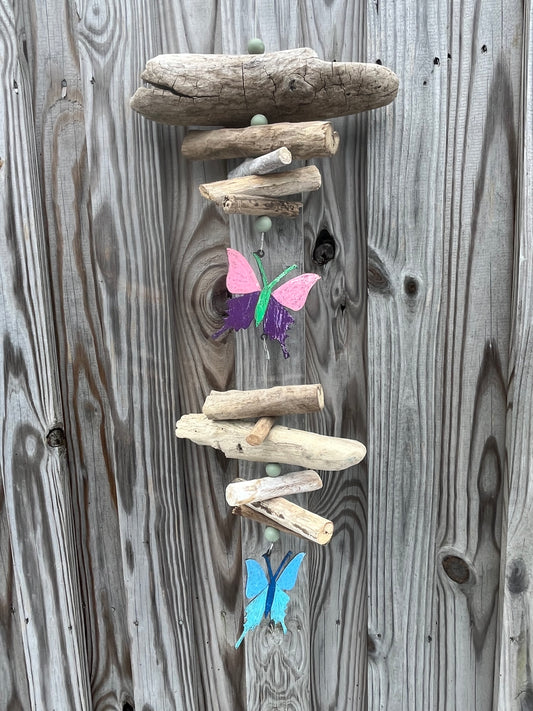Butterfly Driftwood Wind Chime