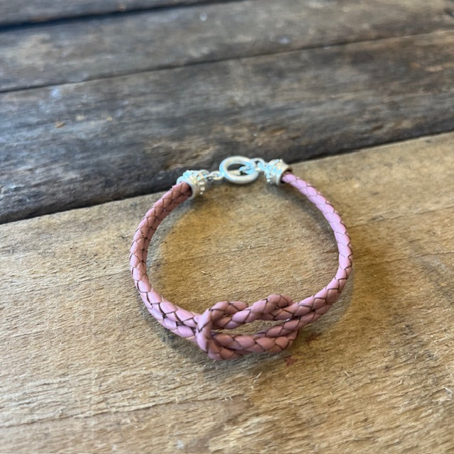 Braided Leather Nautical Knot Bracelet- 2 colors
