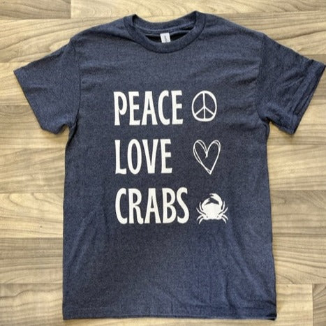 Peace Love Crabs Unisex Tee