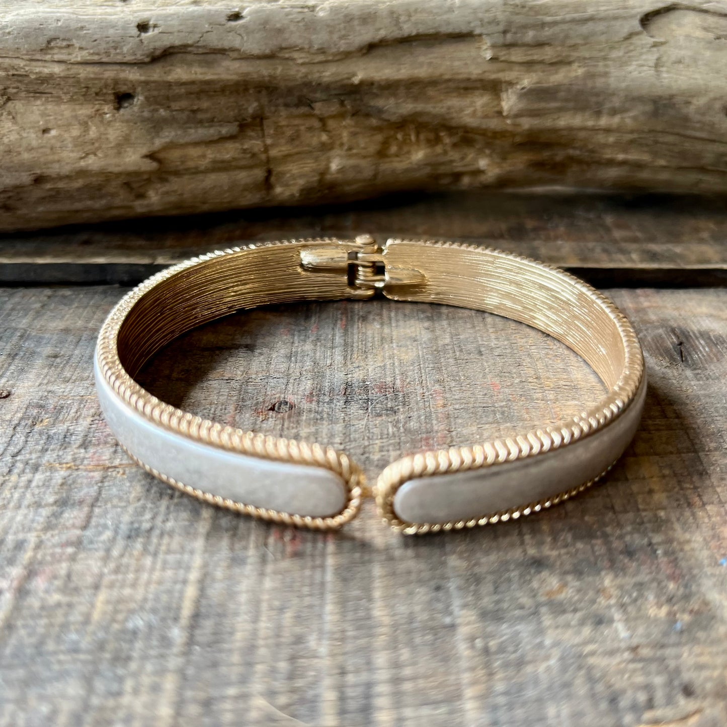 Hinged Two Tone Bracelet- 2 choices