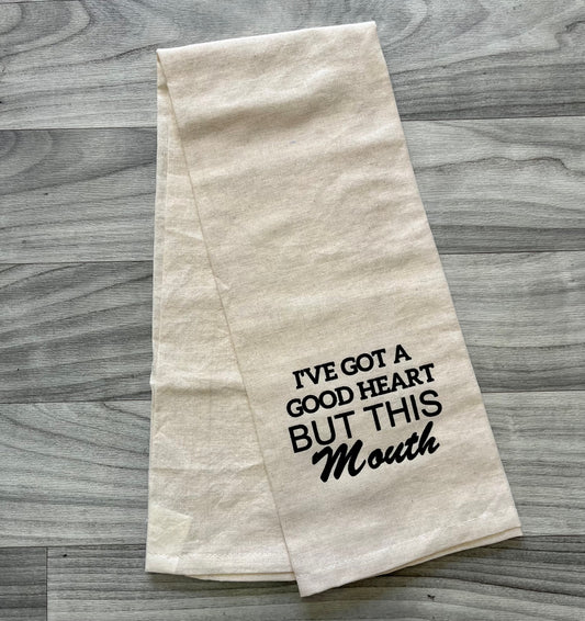 But This Mouth Tea Towel