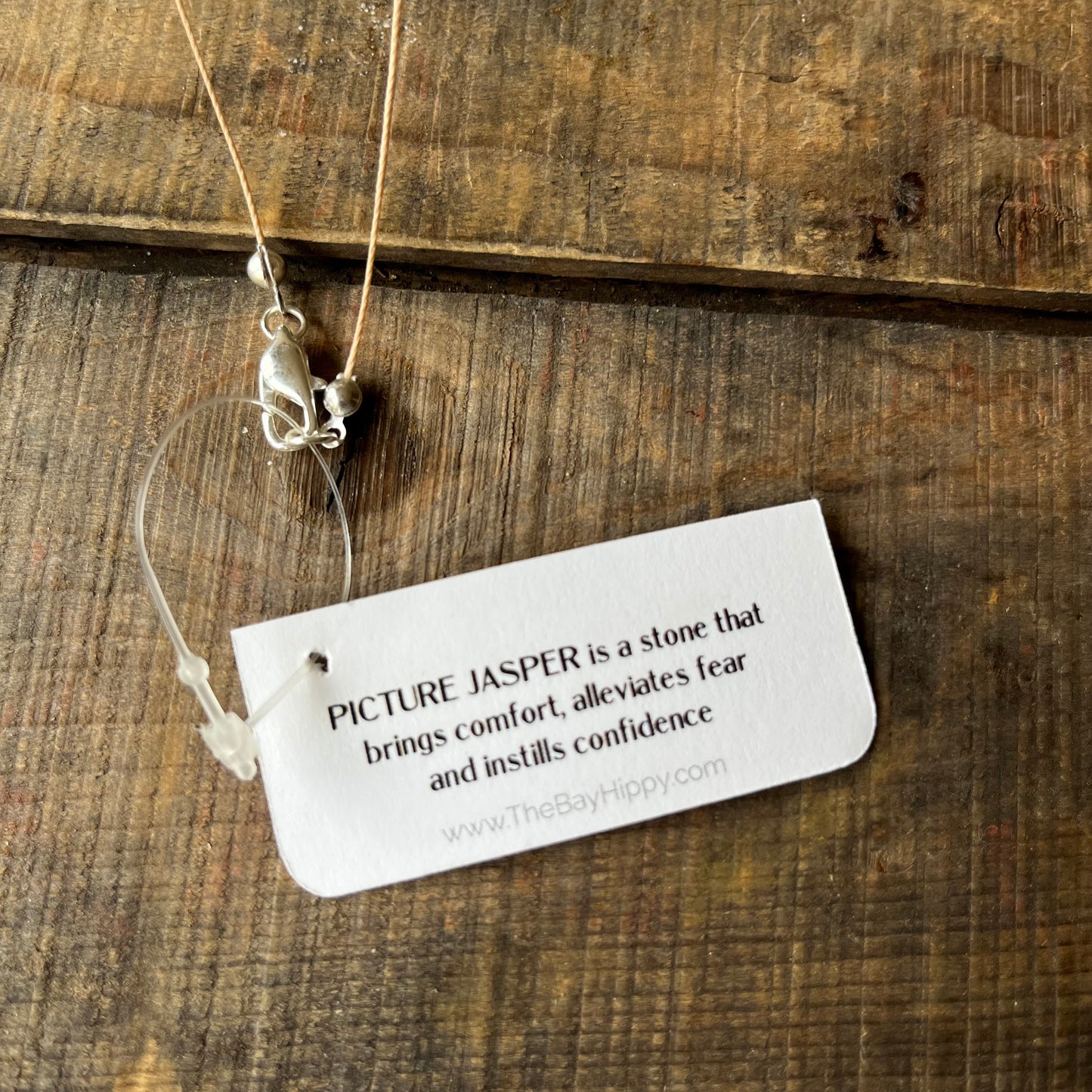 Picture Jasper Sun Necklace- 2 metal choices