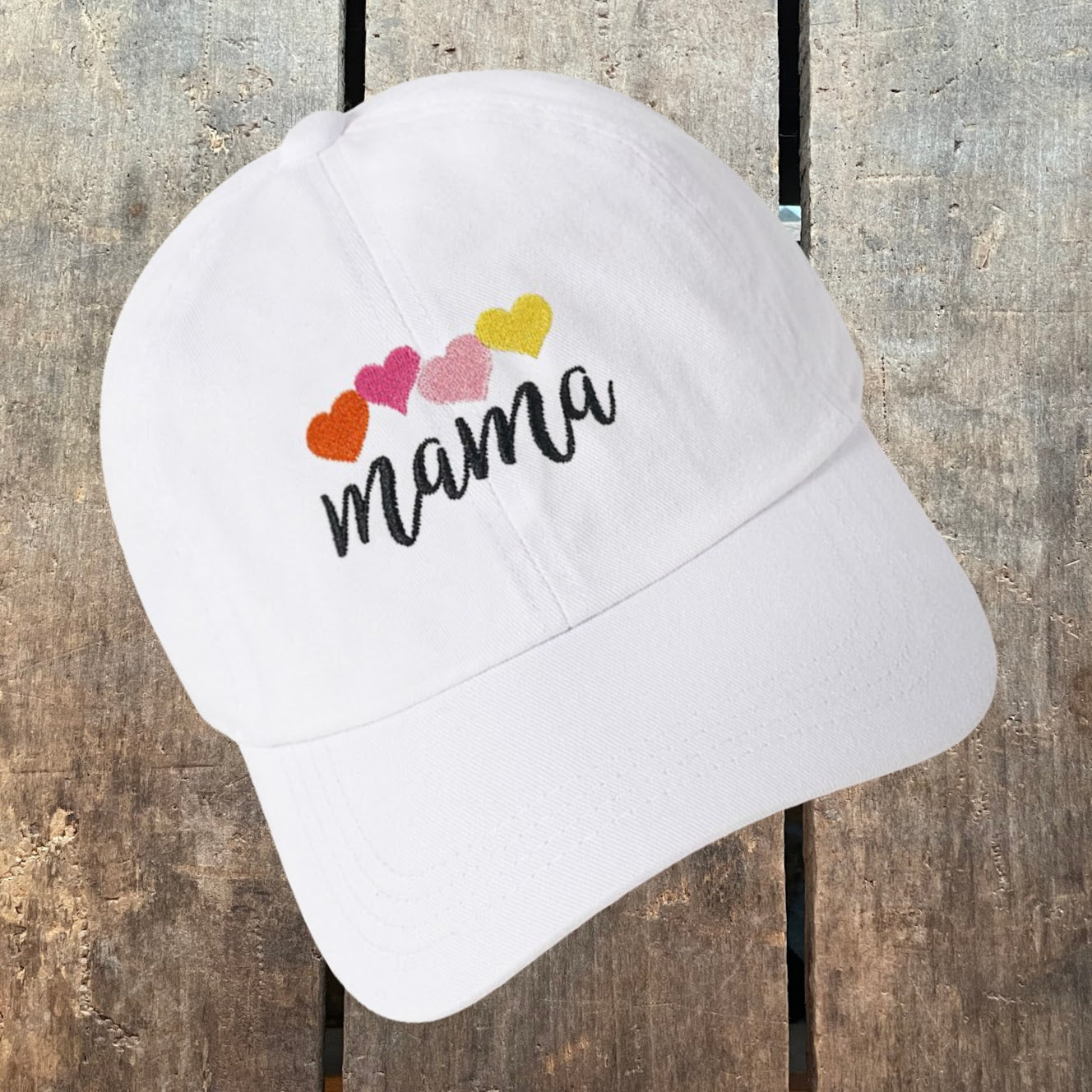 Love Mama Hat in white